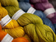 Old Bus Depot Markets Theme Event - A Celebration of Wool. Skeins of wool