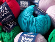 Old Bus Depot Markets Theme Event A Celebration of Wool . Colourful skeins of wool.