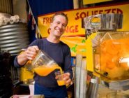 Jo's Juice stall at the markets