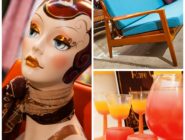 Old Bus Depot Markets theme event - Retro depot cups and chair