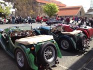 Old Bus Depot Markets Theme Event - Retro Depot MG Car Display