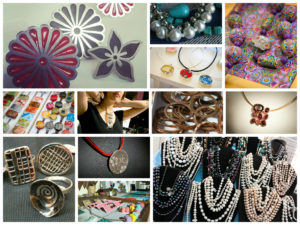 Old Bus Depot Markets Theme Event - Jewel of Canberra November 2014. Collage of jewellery