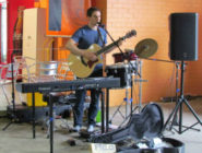 Old Bus Depot Markets Busker, GhostNoises. Performing at the amrkets.