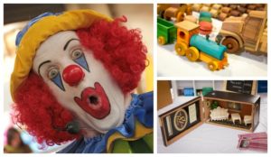 Old Bus Depot Markets Theme Event, Kids In The Shed. Wooden Train and Truck.
