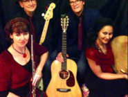 4 members of the Old Bus Depot Markets Buskers band Humbug