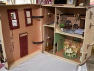 Old Bus Depot Markets Stallholder, Suitcase Dollhouse. Upcycled vintage suitcase to a dollhouse