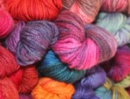 ets Theme Event A Celebration of Wool. Multicoloured skeins of wool.