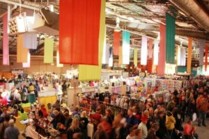 General hustle and bustle of the Old Bus Depot Markets