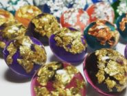 Stud earrings by Old Bus Depot Markets Stallholder, Glitterbomb Jewels