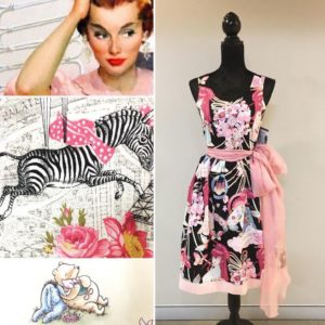 Boho Fox Collage with inspiration and dress