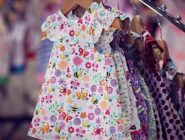 Handmade girls floral dress handmade by Old Bus Depot Markets stallholder, JRL Clothing