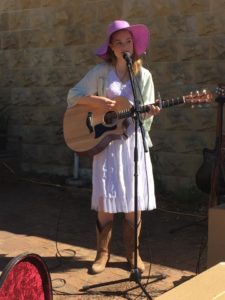 Old Bus Depot Markets busker, Shelby Grace