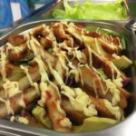 Chicken Schnitzel Salad from OldBus Depot Markets stallholder, Yolk