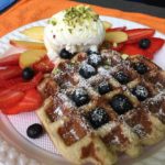 Fresh made waffles from Old Bus Depot markets stallholder, Yep