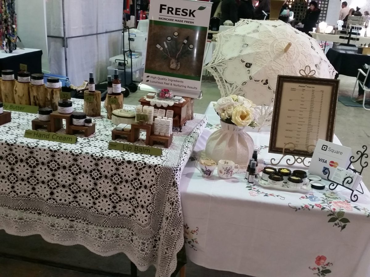 Fresk Skincare - stallholder at the Old Bus Depot Markets