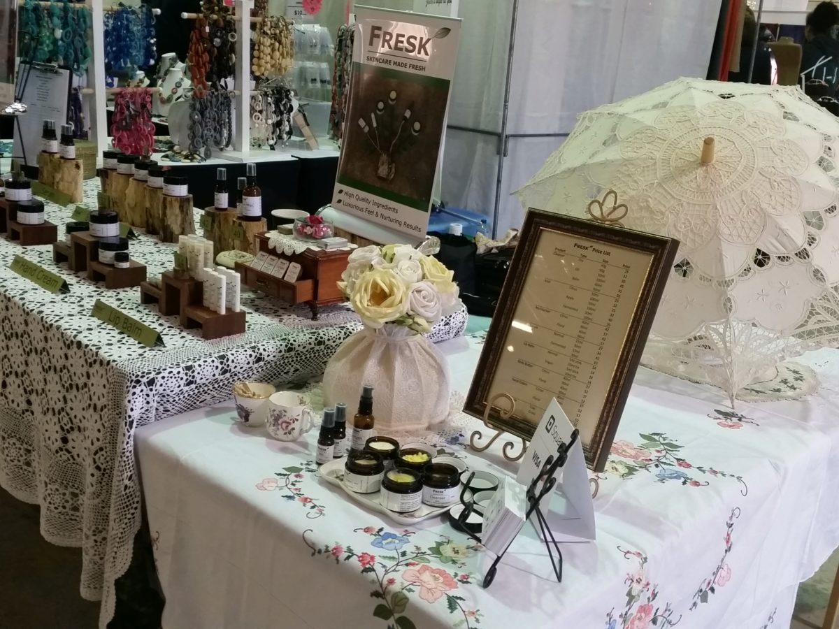 Fresk Skincare - stallholder at the Old Bus Depot Markets